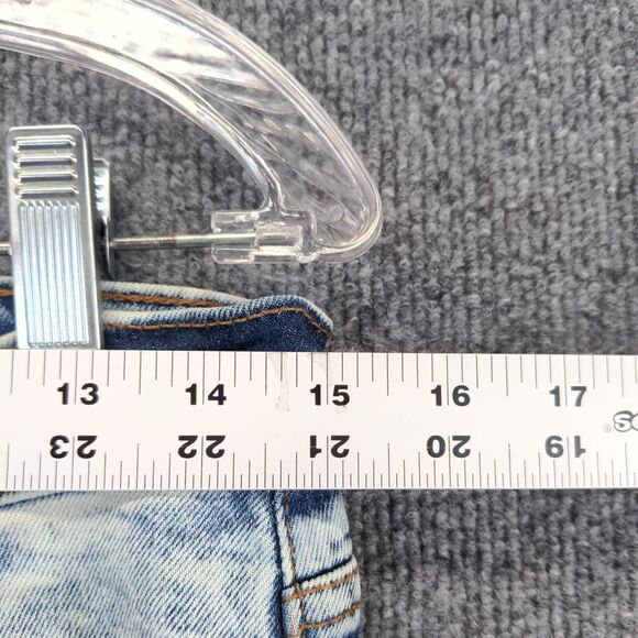 Evolution in Design Straight Jeans Womens 18 Blue 5-Pocket Distressed Acid Wash - Picture 10 of 11